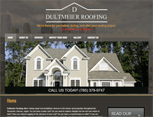 Tablet Screenshot of dultmeierroofing.com